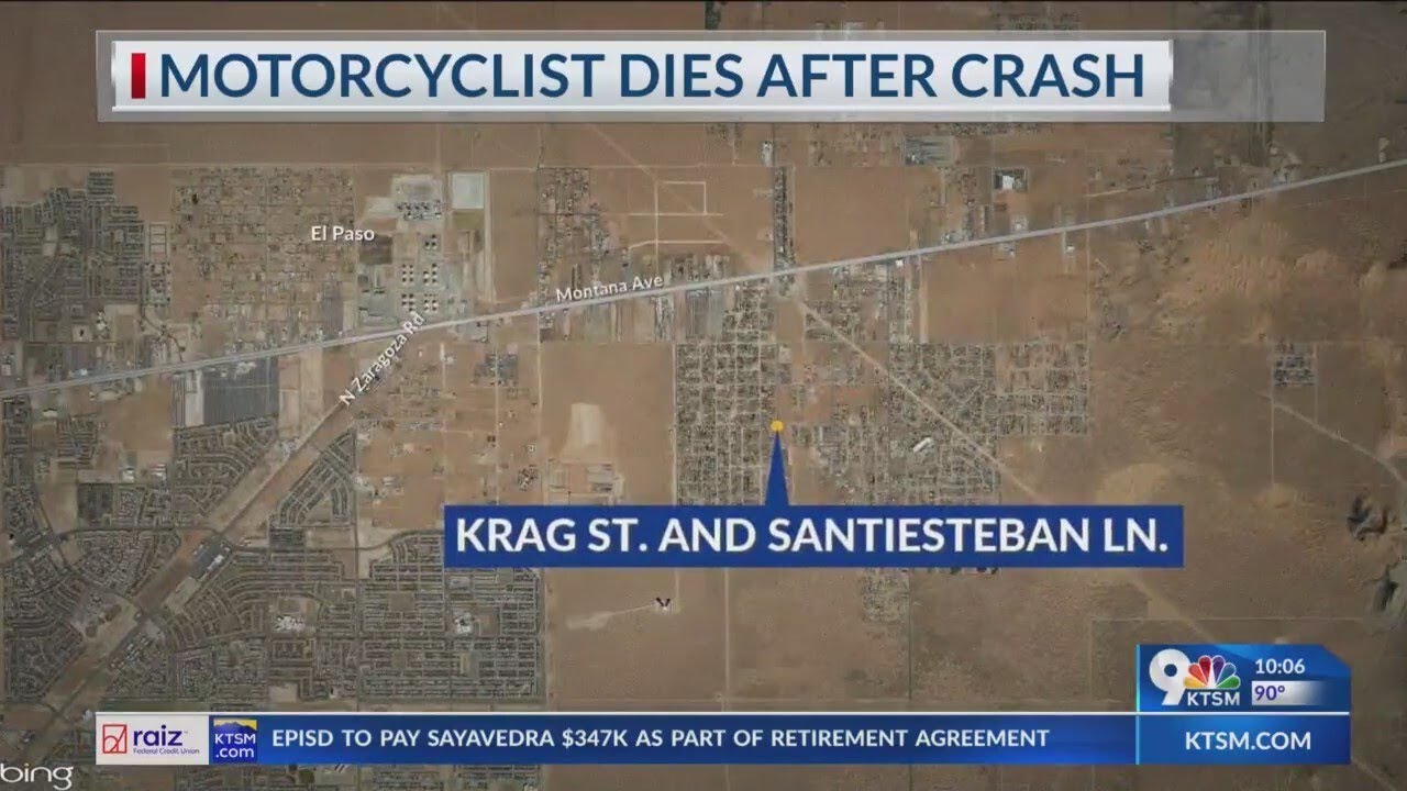 Motorcyclist dies after crash in far East El Paso - YouTube