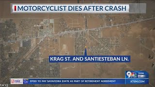 Motorcyclist dies after crash in far East El Paso