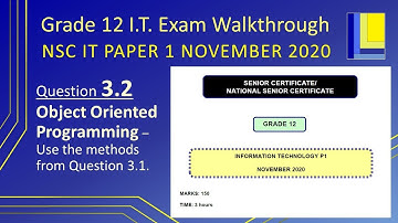 Information Technology Grade 12 Paper 1 November 2020 Q3.2
