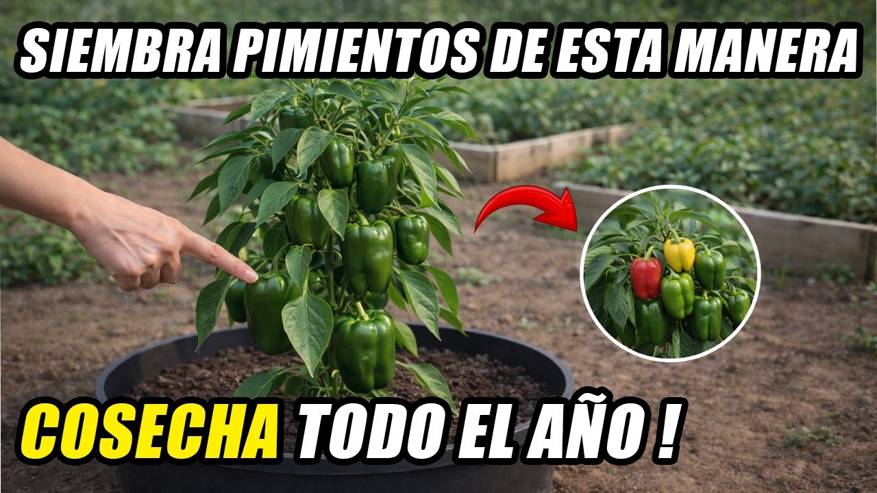 Siembra Pimientos De Esta Manera: Cosecha Frutos Todo El Año, Ellos No Quieren Que Lo Sepas !