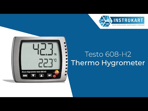 Testo 608-H2 Thermo Hygrometer | Instrukart