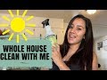 WHOLE HOUSE CLEAN WITH ME + SMALL CLIP OF FAMILY FUN // SAHM //MOMMY OF 4