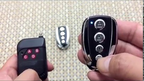 How to use: Blue light 433.92Mhz RF Wireless remote control Replacement/Duplicator