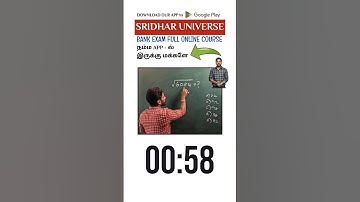 Square Root Shortcut Trick || Mr. Sridhar TJ #maths #aptitude