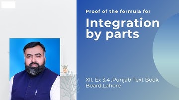 proof of the formula for integration by parts