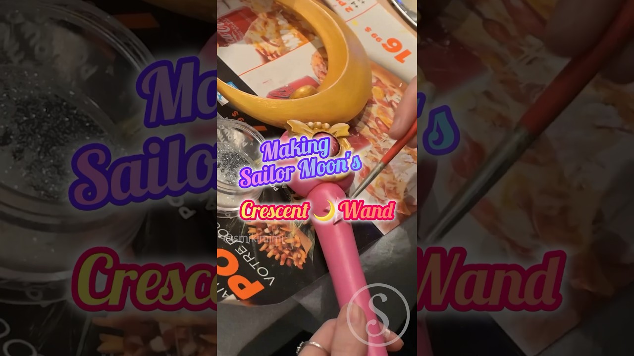 Making Sailor Moon's 🌙 Wand (short version)  #tutorial #sailormoon #cosplay #anime #3dprinting
