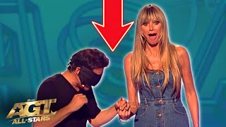 Magician Puts a RING on Heidi Klum's Finger Without Touching Her!