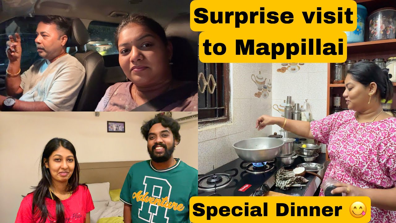 Surprise ஆ வந்த மாப்பிள்ளை 😱Spl dinner 😋Mama with Babyma