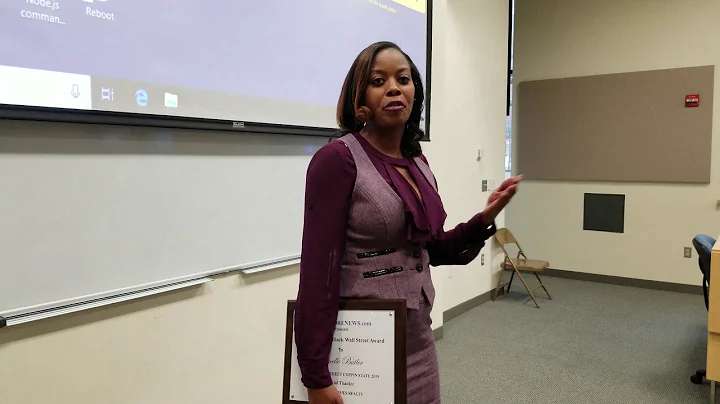Janelle Butler Honored at Black Wall Street COPPIN...