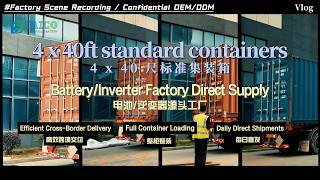 Scale & Efficiency: Shipping 4 x 40ft Containers Daily | TAICO Battery & Inverter Factory
