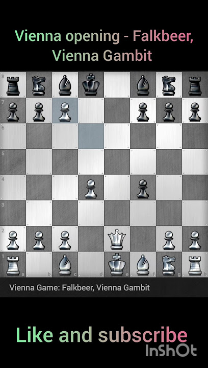 Win opponent's queen in just 10 moves - Vienna Gambit.#chess #shorts #shortvideo