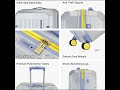 Uppercase Hexa (S+M+L) Set of 3 Solid Trolley Bag with TSA Lock, Durable for Travel, #trolleybag