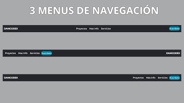 Creando 3 Menús de Navegación Impresionantes con HTML y CSS 😱