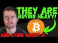 THEY ARE LYING TO YOU ABOUT BITCOIN! Five Groups Buying Bitcoin HEAVY!
