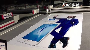 AOL oscillating knife cutting machine with CCD camera.Identify graphic contours for precise cutting