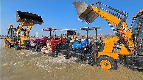 Jcb 3dx 4x4 Loading Mud in mahindra  1613 ΤΑΤΑ 2518 Tipper Mahindra  tractor  jcb mud bharat zeen in