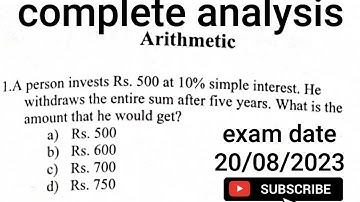 OSSC Amin Exam Arithmetic Questions Solution || OSSC AMIN Unofficial Answer Key// the learning hub
