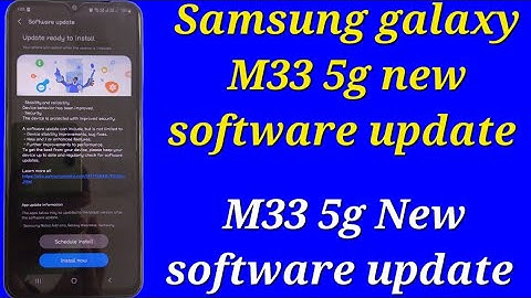 Samsung Galaxy M33 5g new software update / M33 new software update in 2023
