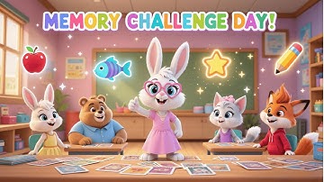 Memory Challenge Day! Miss Bunny’s Fun Classroom Game (Kids Learn & Play)