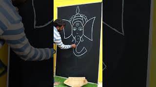 How to draw Ganesh ji easily with Latter yy - How to draw rose flower with letter e - butterfly 33