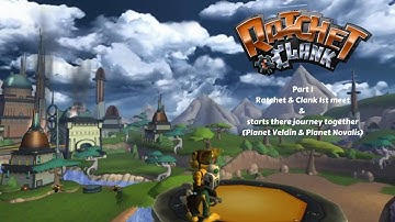 Ratchet & Clank 1 PS2 100% Playthrough Part 1 Ratchet & Clank 1st Meet Planets Veldin & Novalis