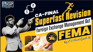 FEMA | Superfast Revision | CA Final