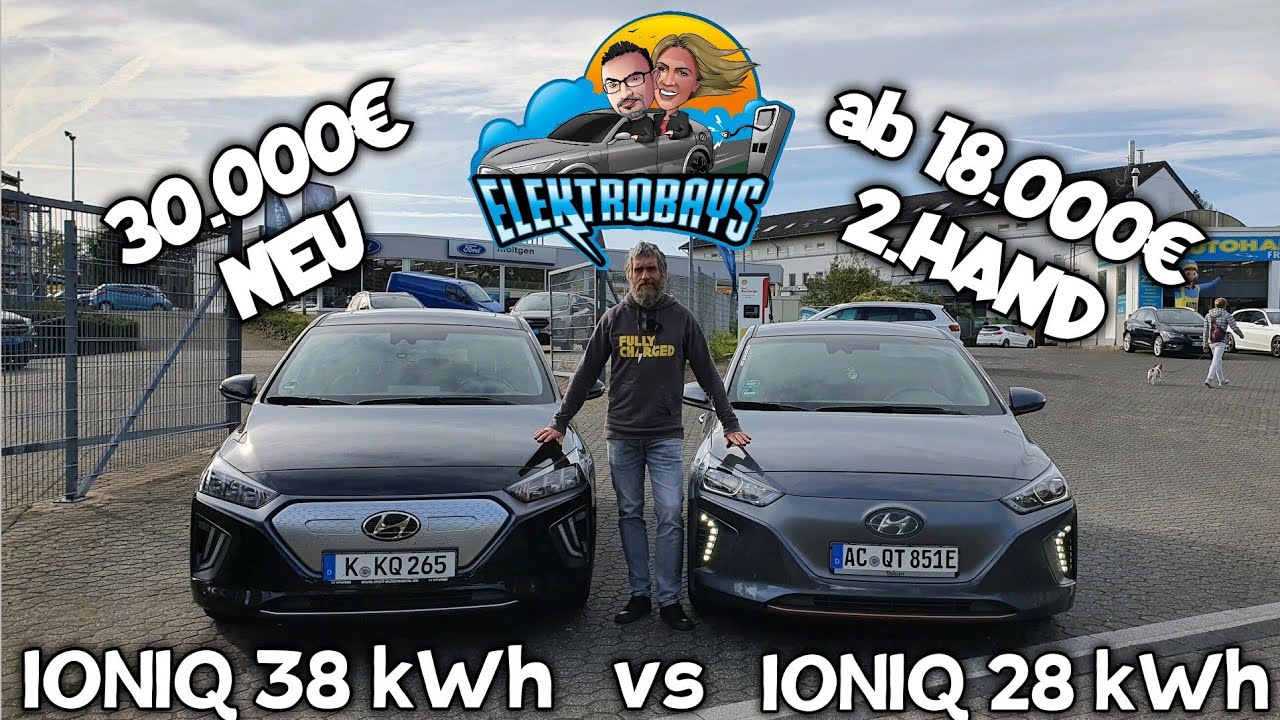 Gebraucht besser als Neu? e Autos Hyundai Ioniq 28 vs Ioniq 38  Ladetest.