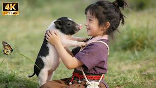 飢饉の5歳少女はシステム付き子豚を連れ、レベルアップで物資ゲット。逃げる荒野が美食の旅に大変身！#ショートドラマ #短編ドラマ #中国ドラマ