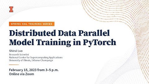 Distributed Data Parallel Model Training in PyTorch