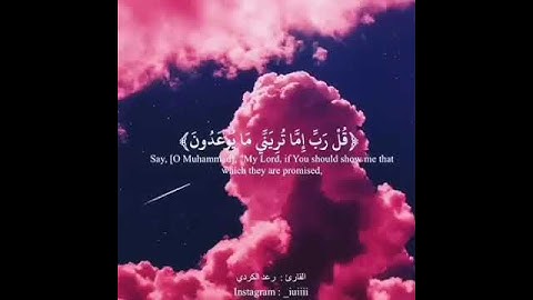 ما تيسر من سورة المؤمنون - القارئ رعد محمد الكردي