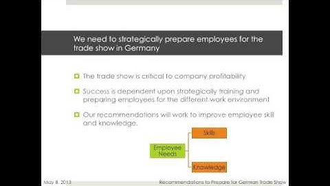 Trade show preparation presentation