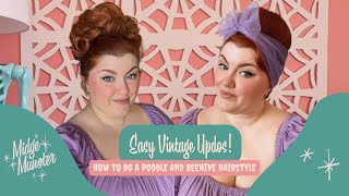 Easy Vintage Updos! | How to do the Vintage Poodle and Beehive Hairstyles of the 1960s