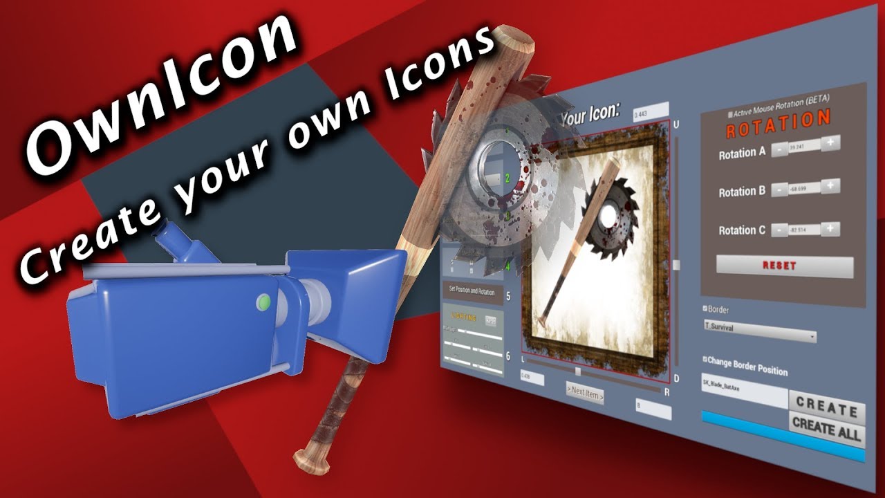 UE4 Icon Creator | V3.1 | Tutorial | OwnIcon - Create your ...