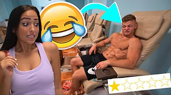 Taking My Boyfriend To The WORST RATED Nail Salon In My City...*huge cockroach*