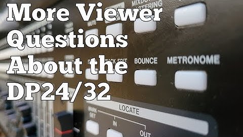 More Viewer Questions about the TASCAM DP24/32