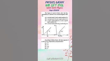 WB SET PYQ|Solid State Physics|Year 2020|@physicsgalaxy1537 #shorts #wbset #wbset2020 #setphysics