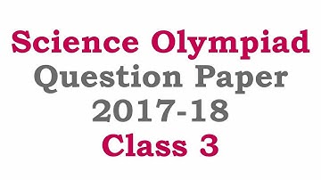 NSO Science Olympiad Class 3 Solved Questions