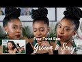 Simple Wash Day Style For Natural Hair | Four Twist Bun Updo