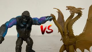 Kong vs King Ghidorah Part 2 | Stop Motion