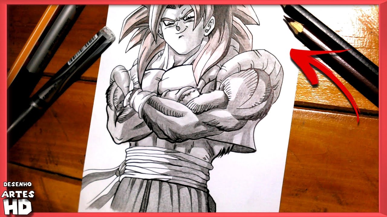 Veja Como DESENHAR O GOGETA Super Sayajin 4 