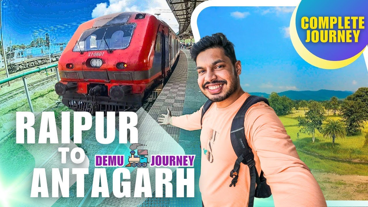 Chhattisgarh ki Most Scenic Train Route(Raipur to Antagarh train vlog)