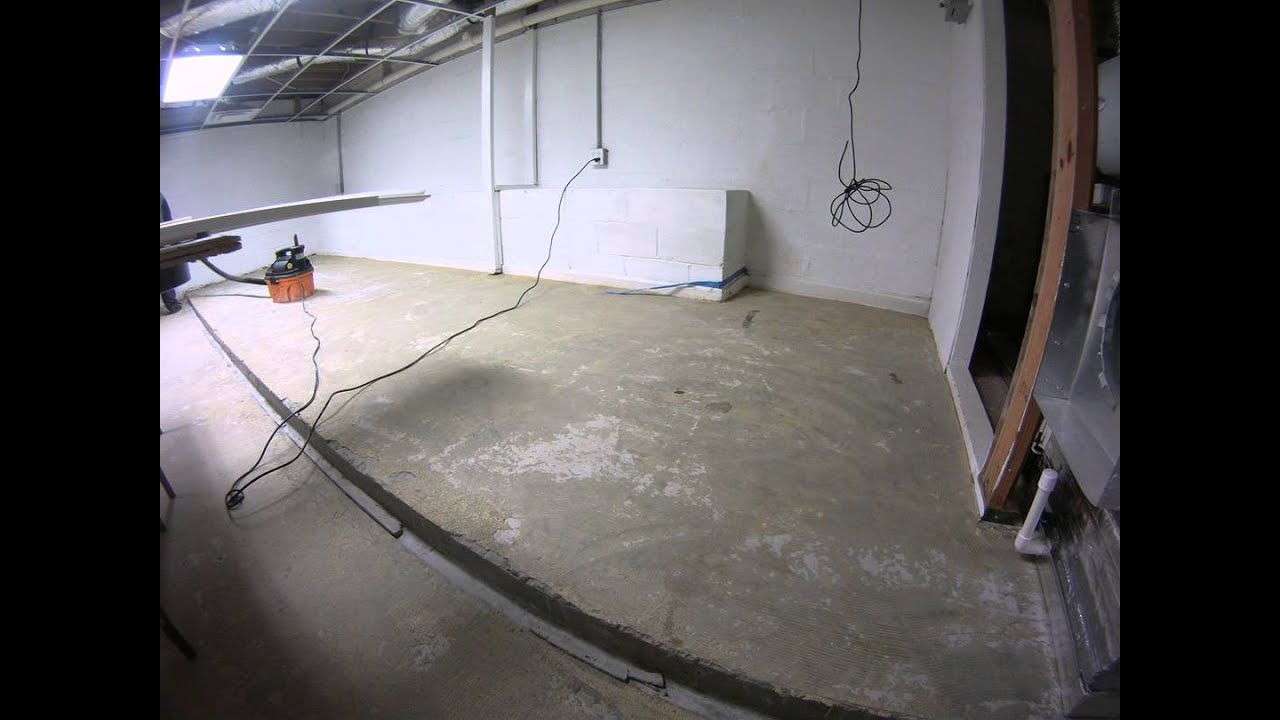 Basement Cleaning Floor Youtube