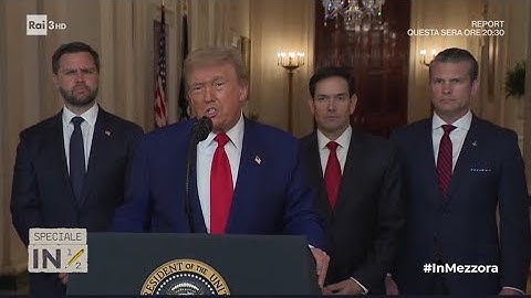 Trump: "Il futuro dell'Iran è pace o tragedia" - In mezz'ora 22/06/2025