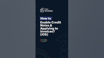Enabling Credit Notes & Applying to Invoices | Zoho Invoice | iOS App