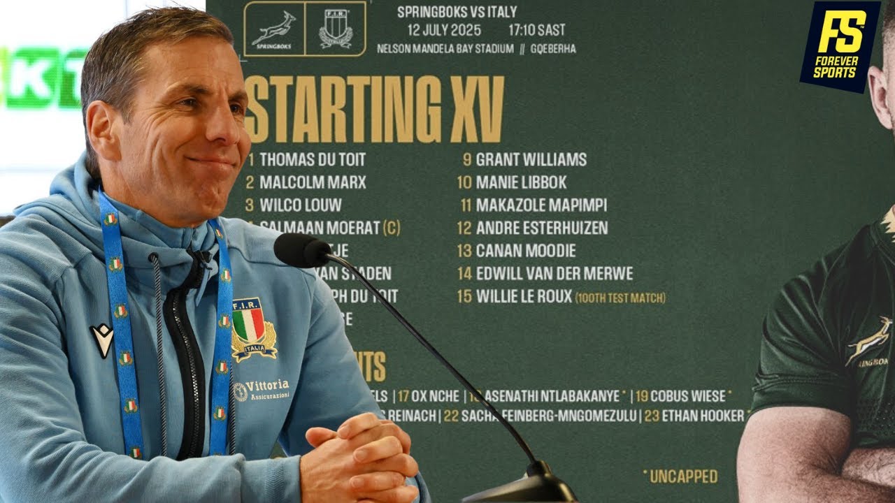 Italy REACT to Springbok Team Selection | Gonzalo Quesada Press Conference