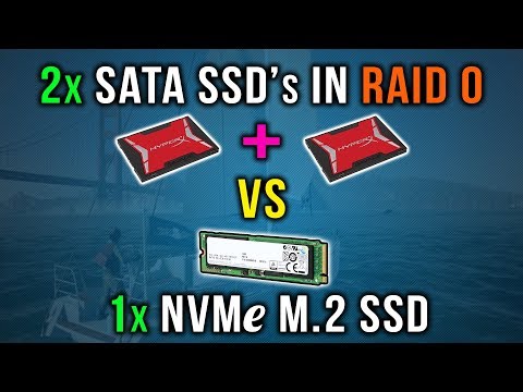 2x SATA SSD's in RAID 0 vs 1x NVMe M.2 SSD | Games Loading Test - YouTube