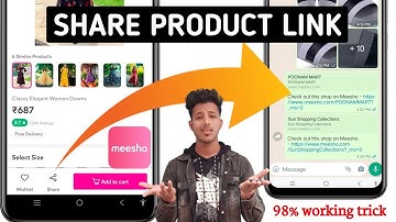 How to share a Product link from meesho app 😲😲 !! 🔴Live proof🔴