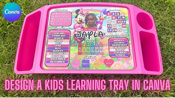 How To Design a Kids Learning Tray Using Canva Pro | Beginner Friendly | Step by Step * DETAILED*
