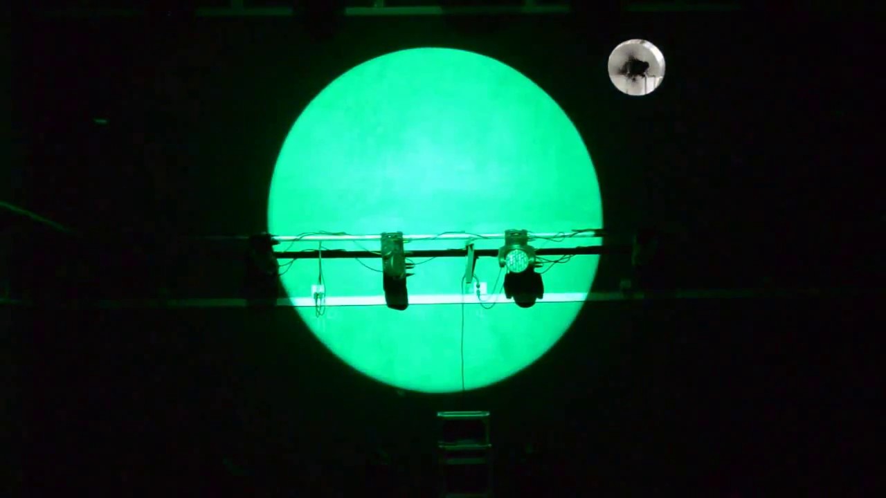 Moving head beamspot -beam/spot functions with zoom - YouTube