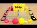 Pink vs Yellow - Mixing Makeup Eyeshadow Into Slime! Special Series 143 Satisfying Slime Video